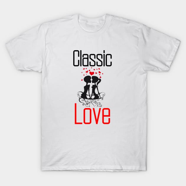 Classic Love T-Shirt by ZippyTees